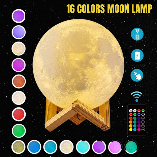 Moon LED 3D Print Lamp nightlight (Free Shipping!)