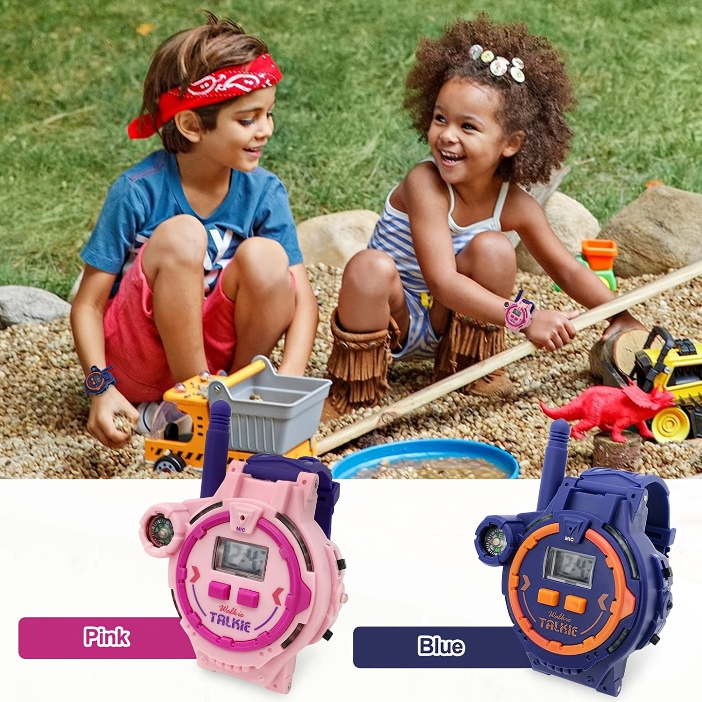 Kids Rechargeable Walkie Talkies with Flashlight (Free Shipping!)