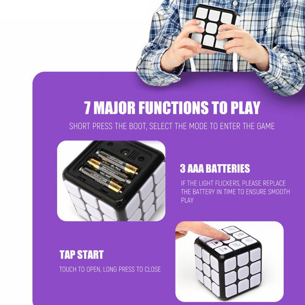 Smart Voice Cube 3X3; Magic Electronic Flashing Cube for Brain Development (Free Shipping!)