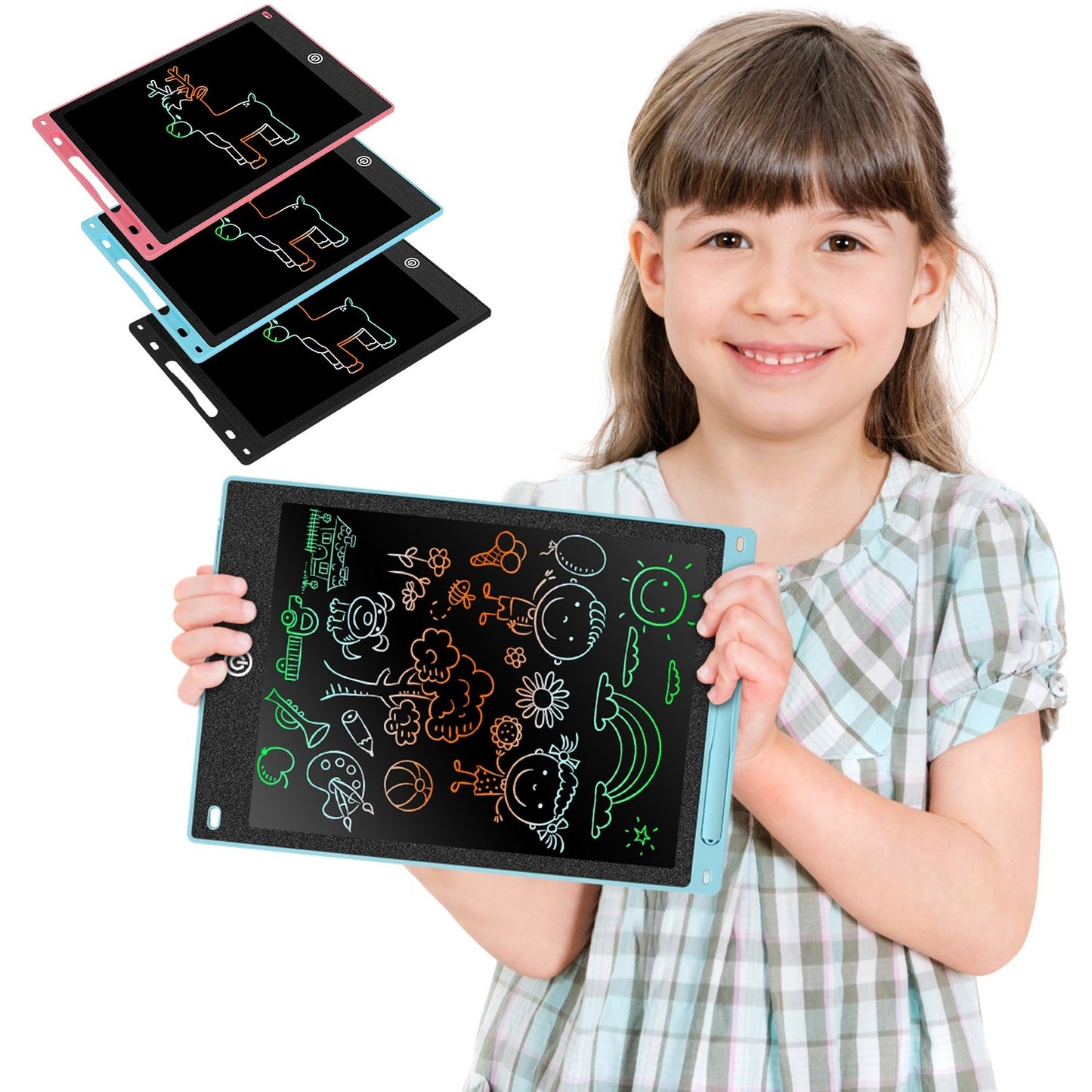 LCD Electronic Writing Tablet: Vibrant Board for Educational Fun!  Available in 8.5in, 10in, or 12in Sizes."