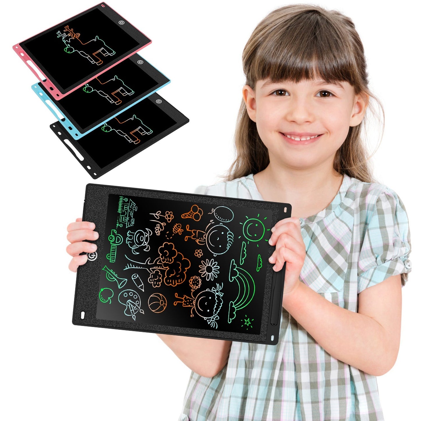 LCD Electronic Writing Tablet: Vibrant Board for Educational Fun!  Available in 8.5in, 10in, or 12in Sizes."