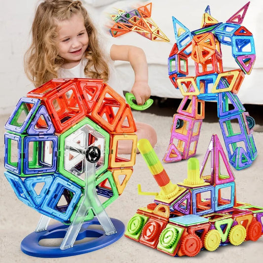 Magnetic Custom Building Blocks: Unleash Creativity in Kids (Free Shipping!)